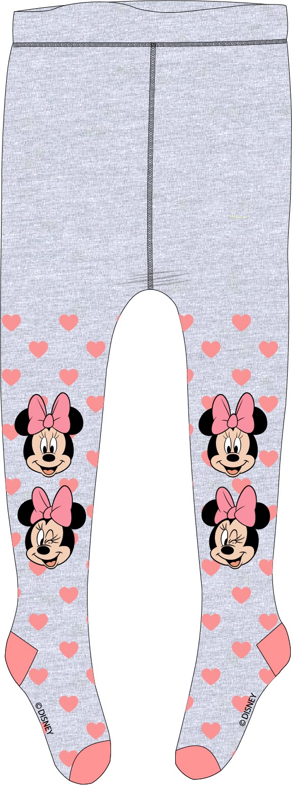 Detské pančuchy Minnie Mouse Hearts sivé Veľkosť: 128/134