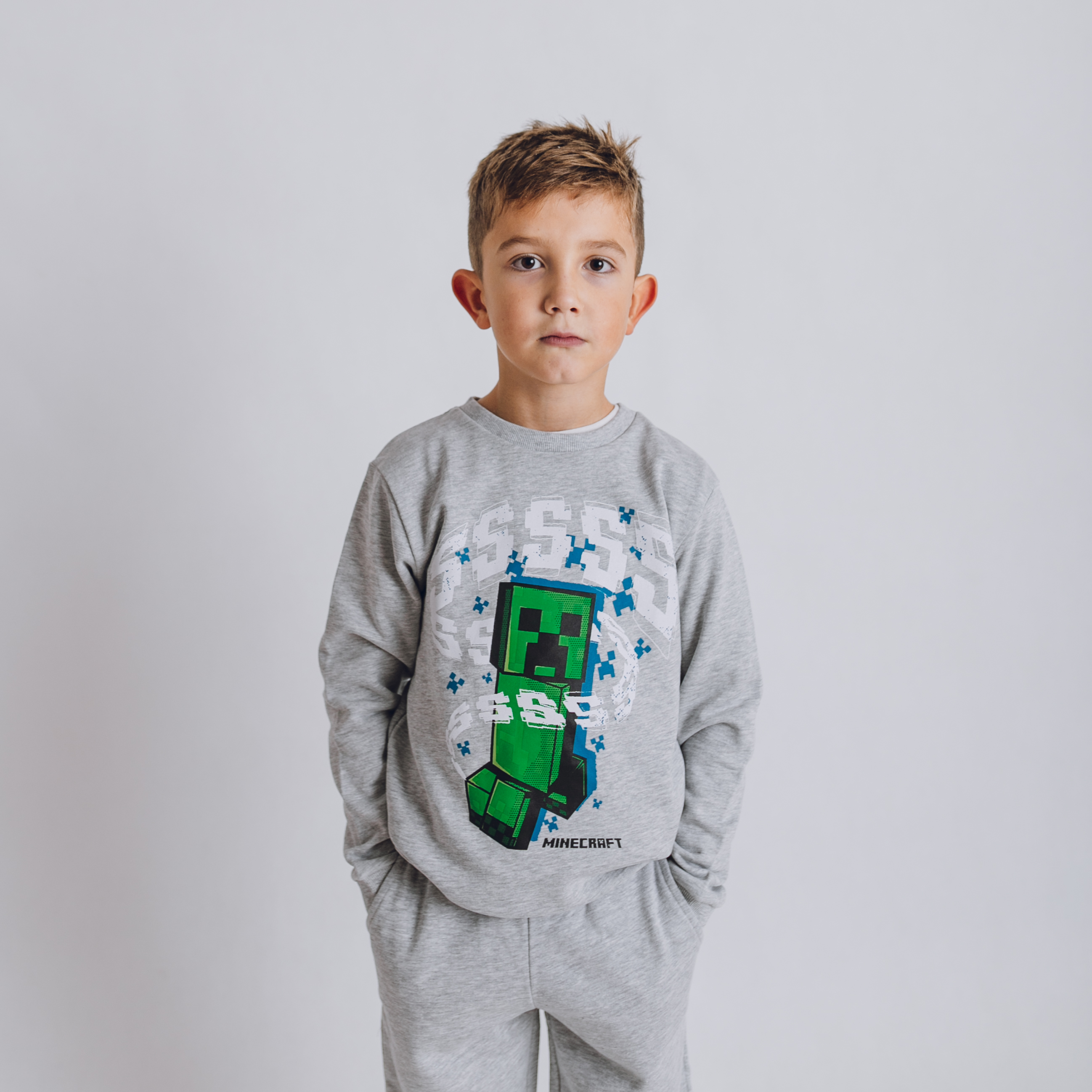 Mikina Minecraft Creeper SSS Veľkosť: 140/146