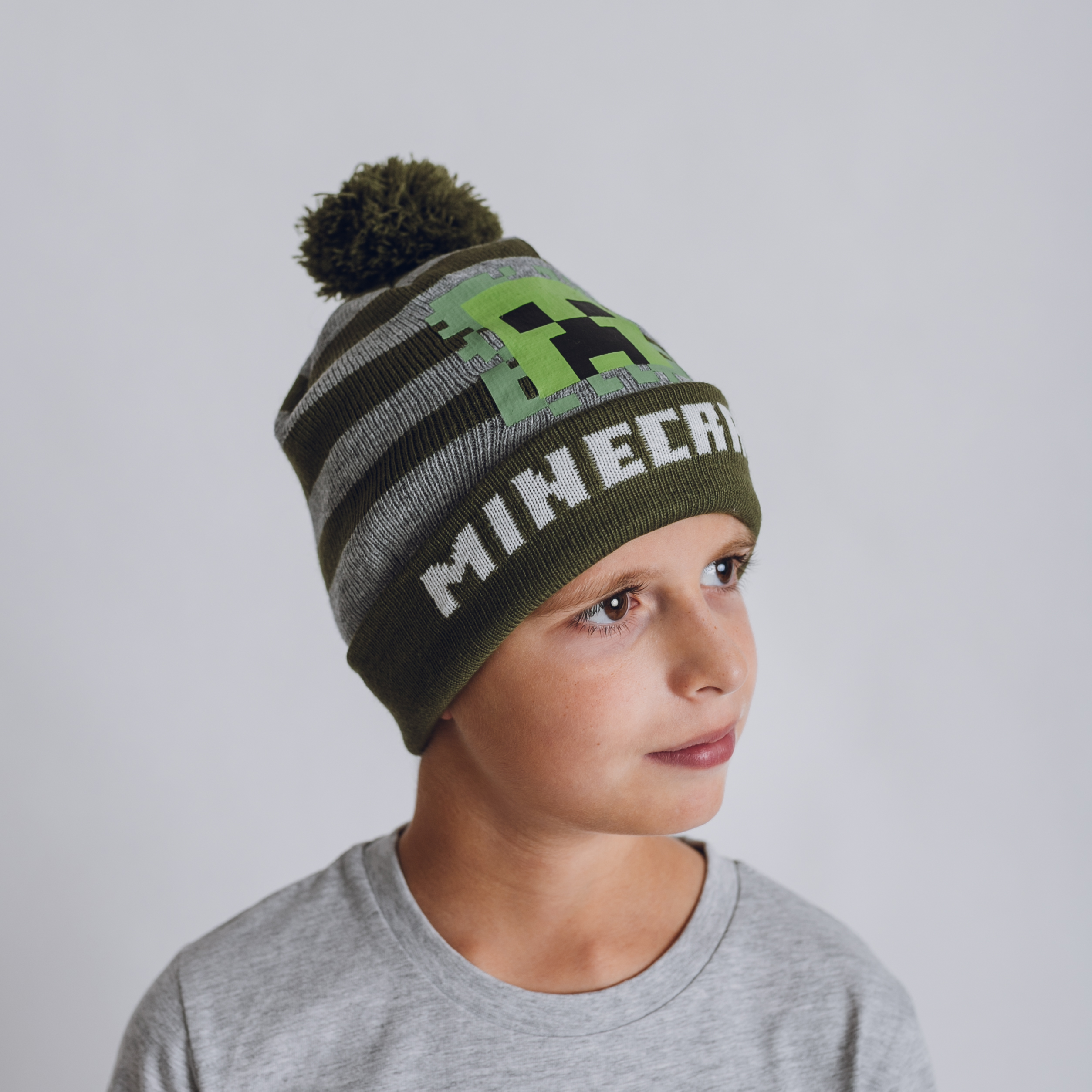 Zimná čiapka Minecraft Stripes Obvod: 52cm