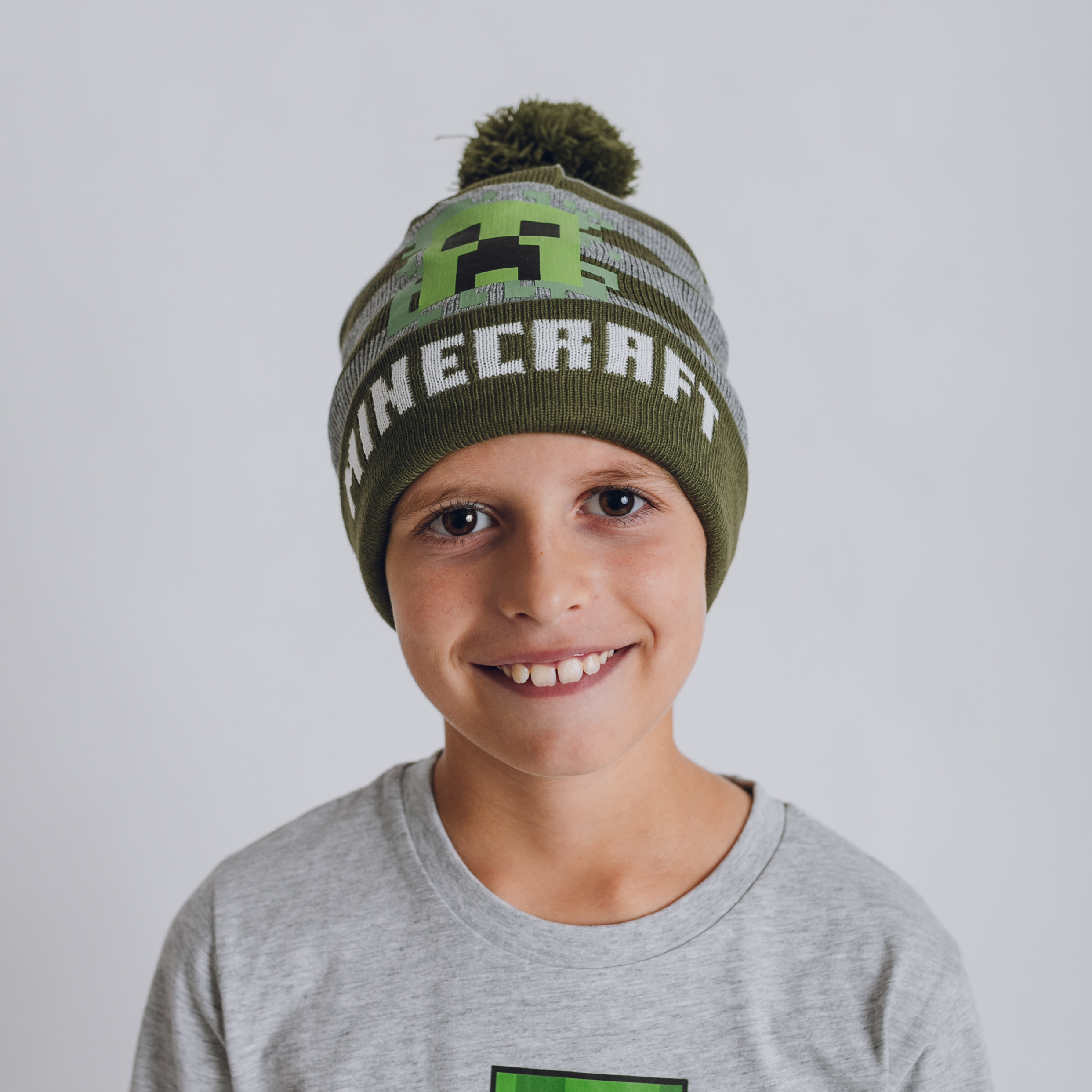 Zimná čiapka Minecraft Stripes Obvod: 52cm