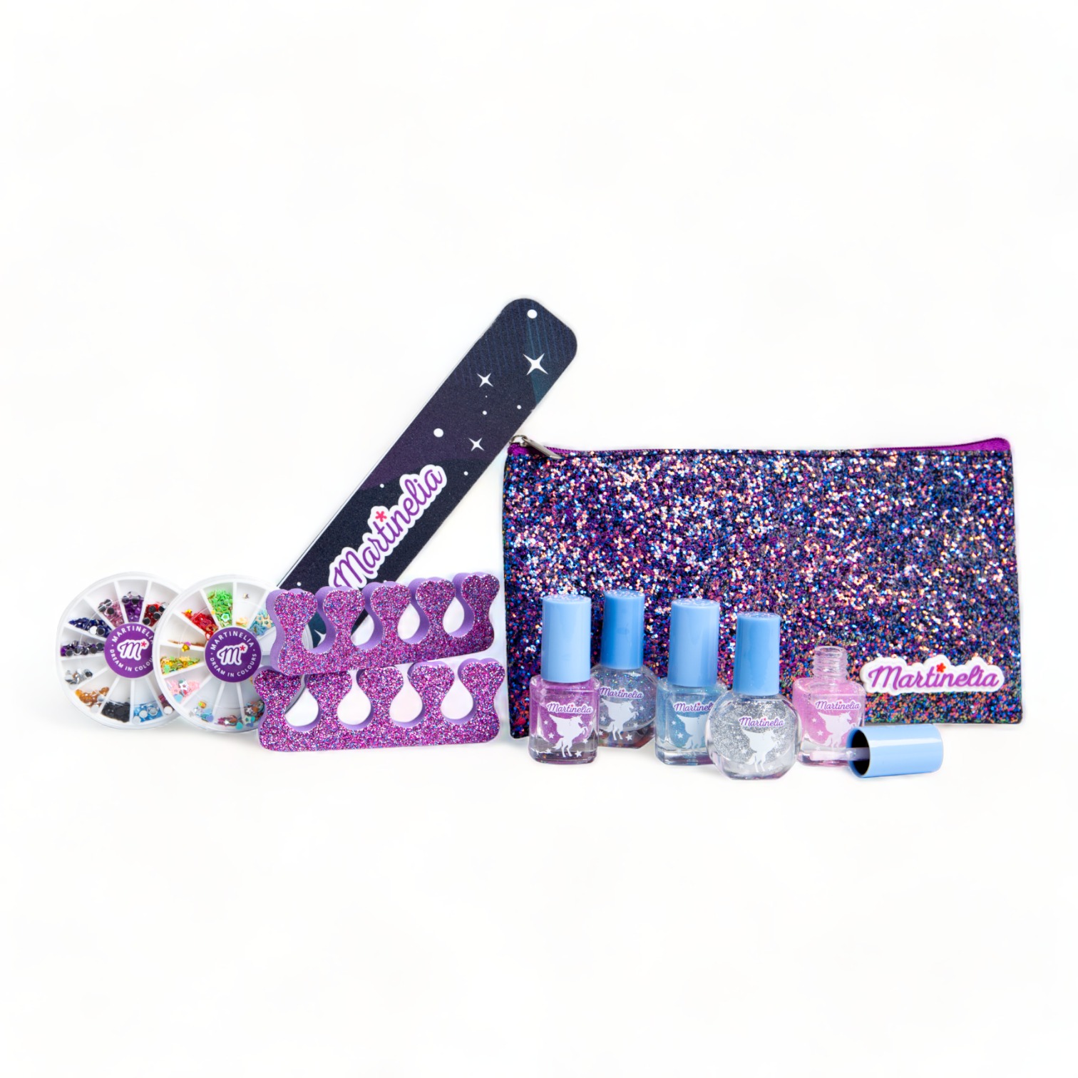 Martinelia Set na nechty s kozmetickou taškou Galaxy Dreams