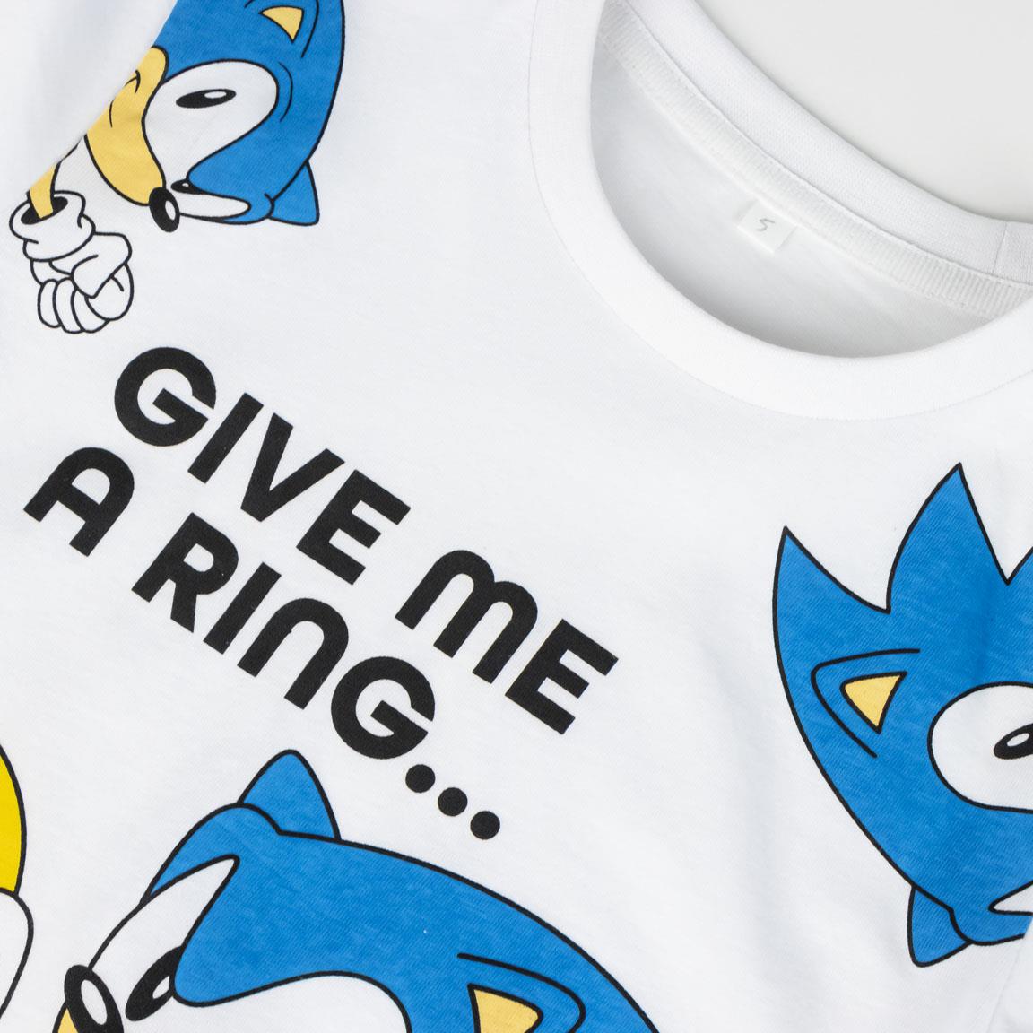 Tričko Sonic Give me a ring Veľkosť: 140