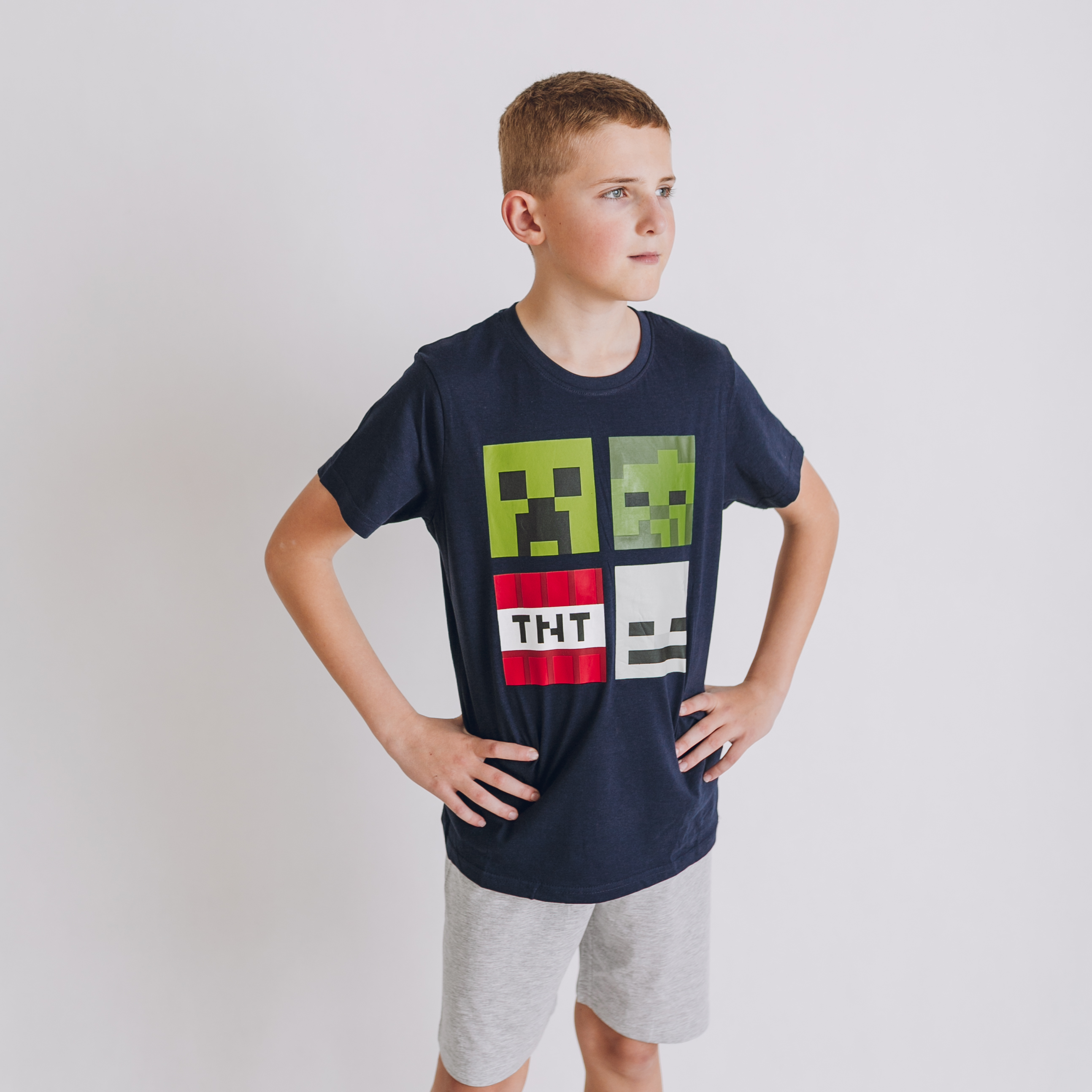 Detské letné pyžamo Minecraft TNT Veľkosť: 152/158