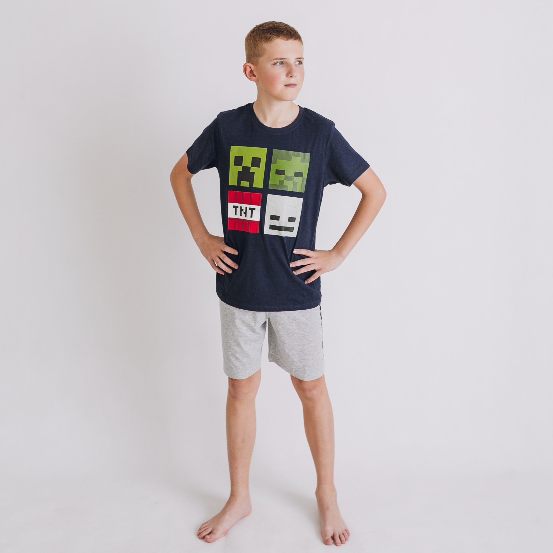 Detské letné pyžamo Minecraft TNT Veľkosť: 152/158