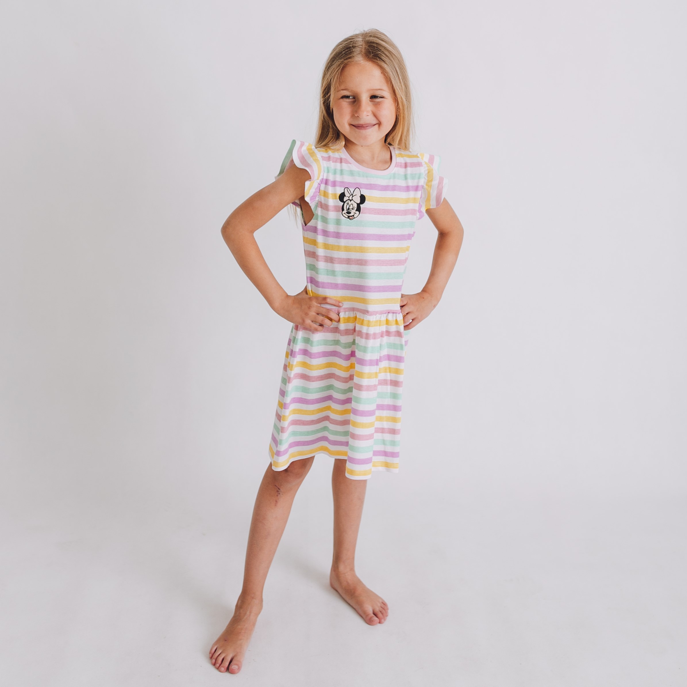 Šaty Minnie Mouse Stripes Pink Veľkosť: 122
