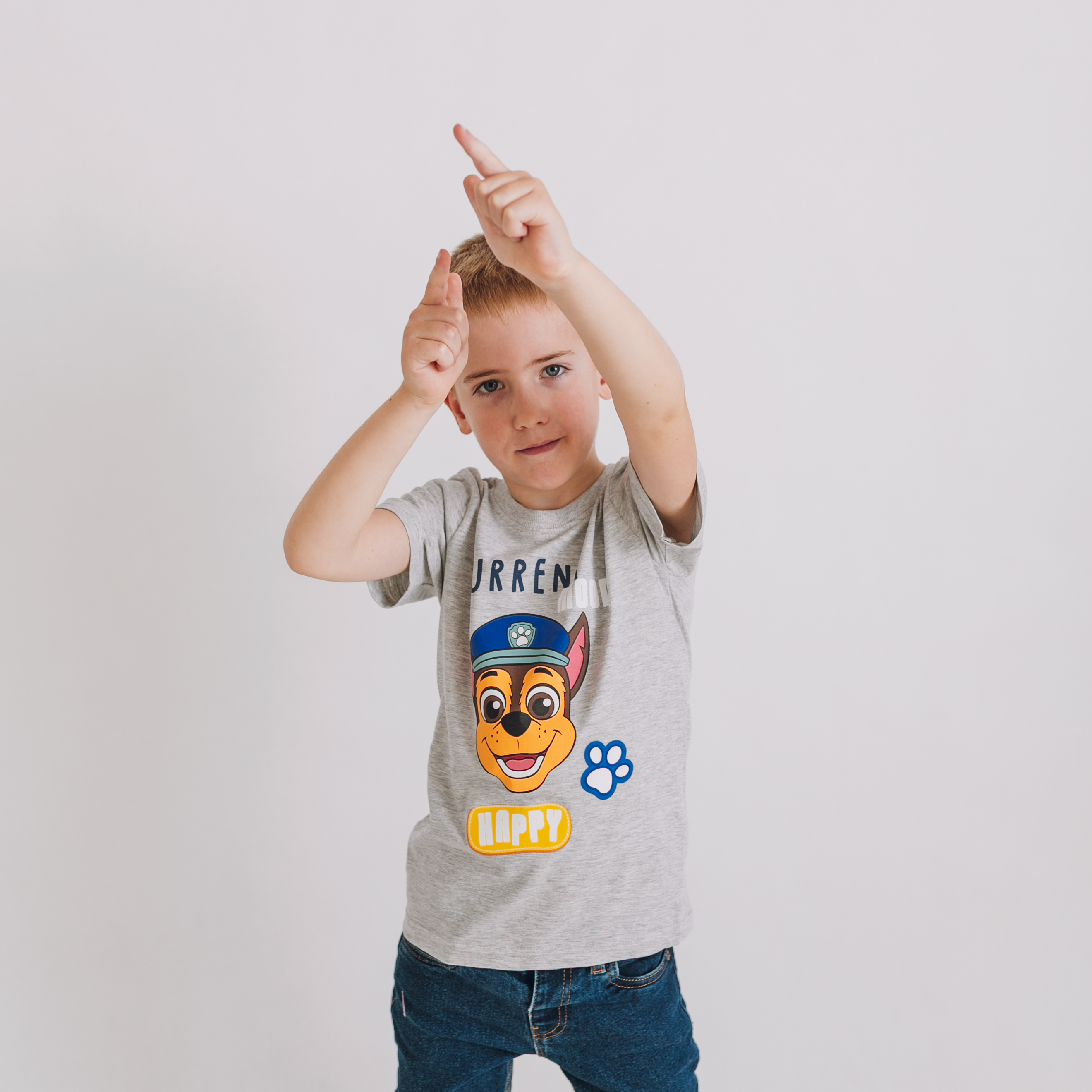 Tričko Paw Patrol Happy sivé Veľkosť: 122