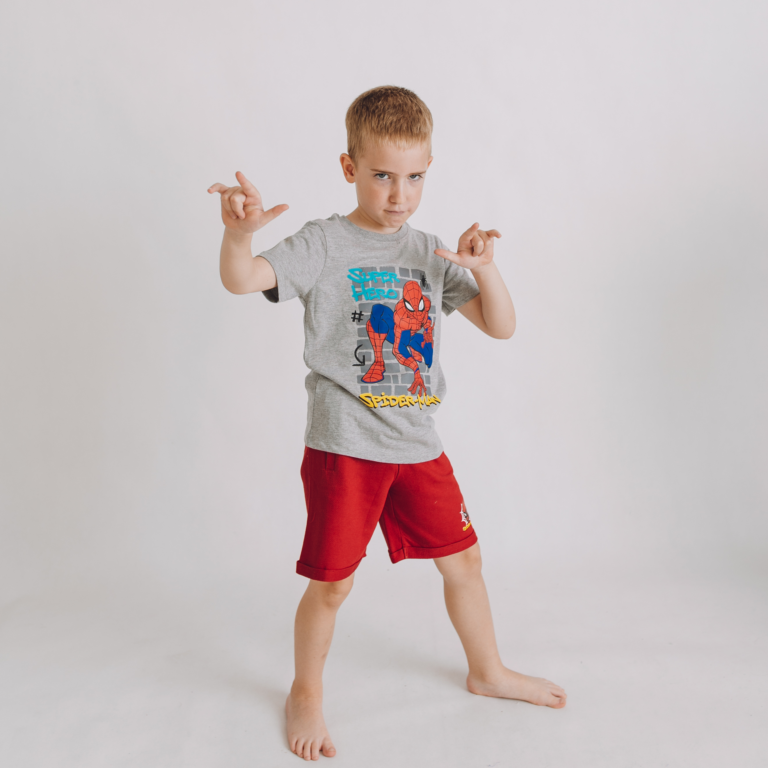 Letný set Spiderman Super Hero Veľkosť: 134