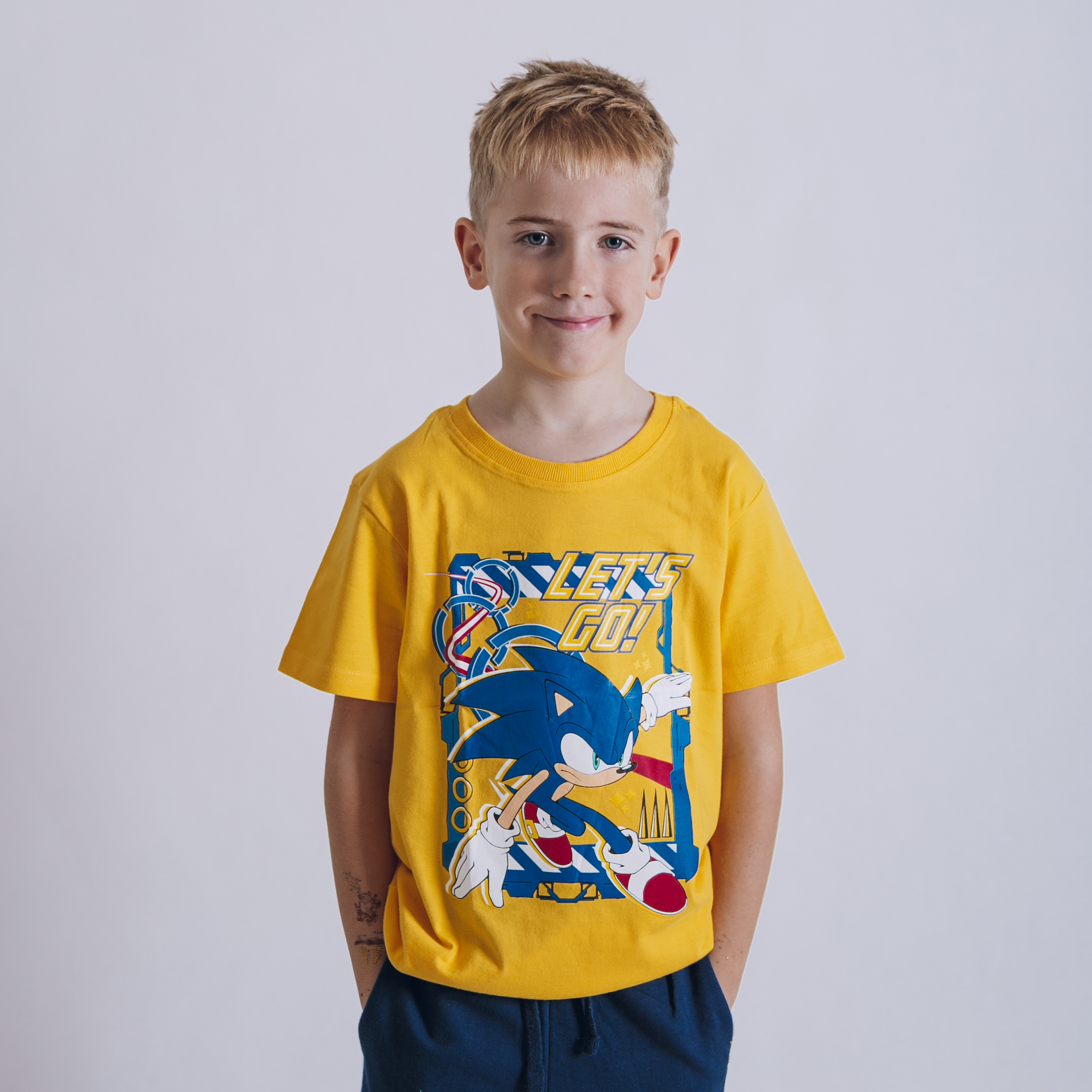 Tričko Sonic Let´s Go, žlté Veľkosť: 104