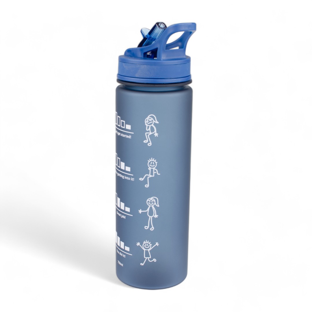 Tritanová fľaša na vodu Baggie 750 ml, Water Friends Blue Matte
