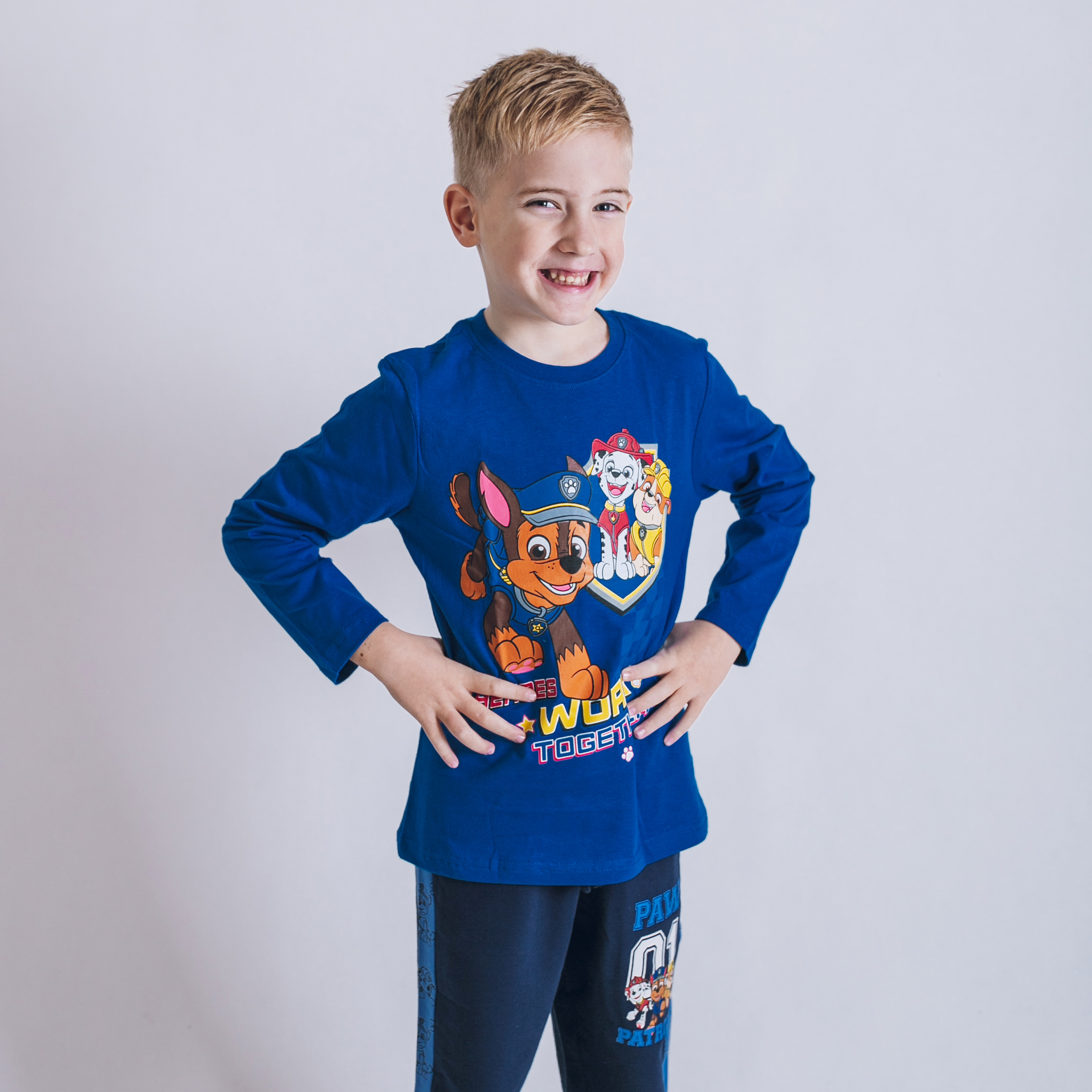 Tričko Paw Patrol Heroes, modré Veľkosť: 98