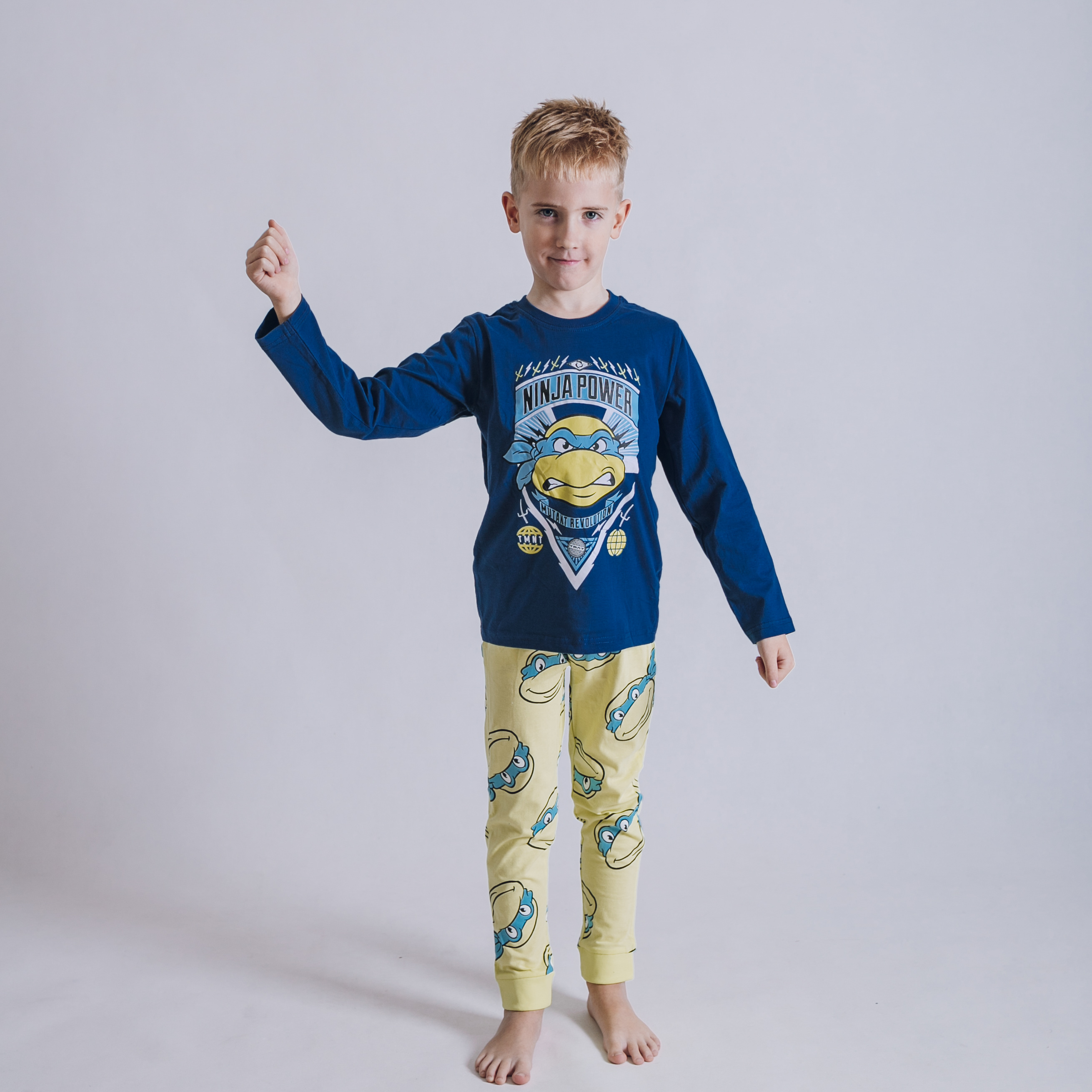 Teenage Mutant Ninja Turtles Detské pyžamo Ninja Power modré Veľkosť: 110
