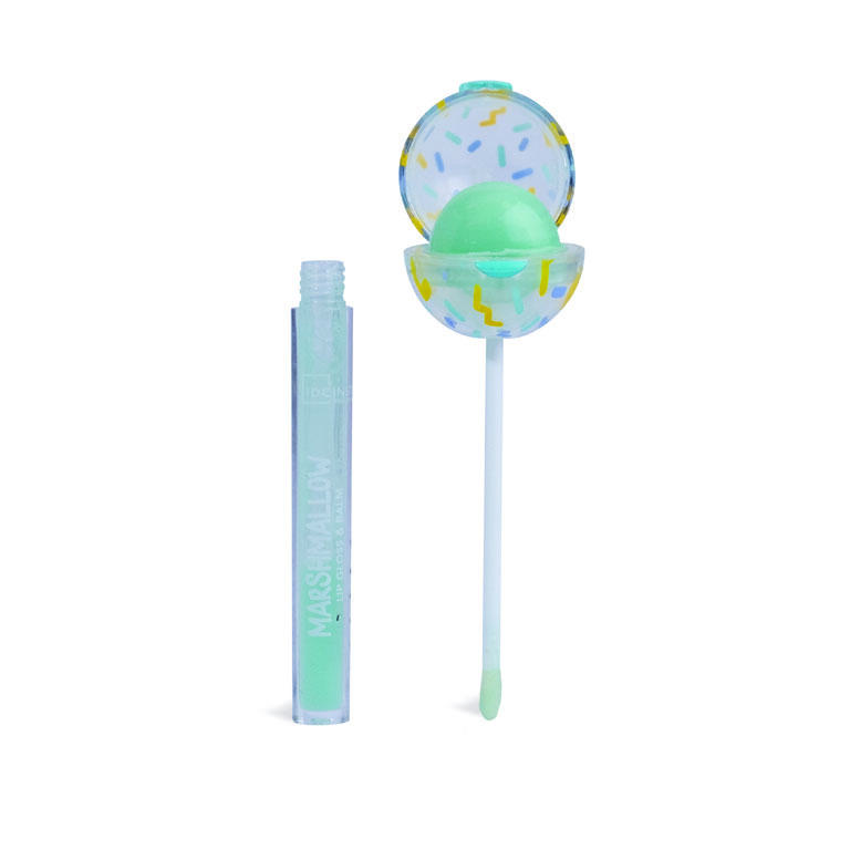 IDC Institute 2 v 1 balzam a lesk na pery Candy Lollipop Vôňa: Marshmallow