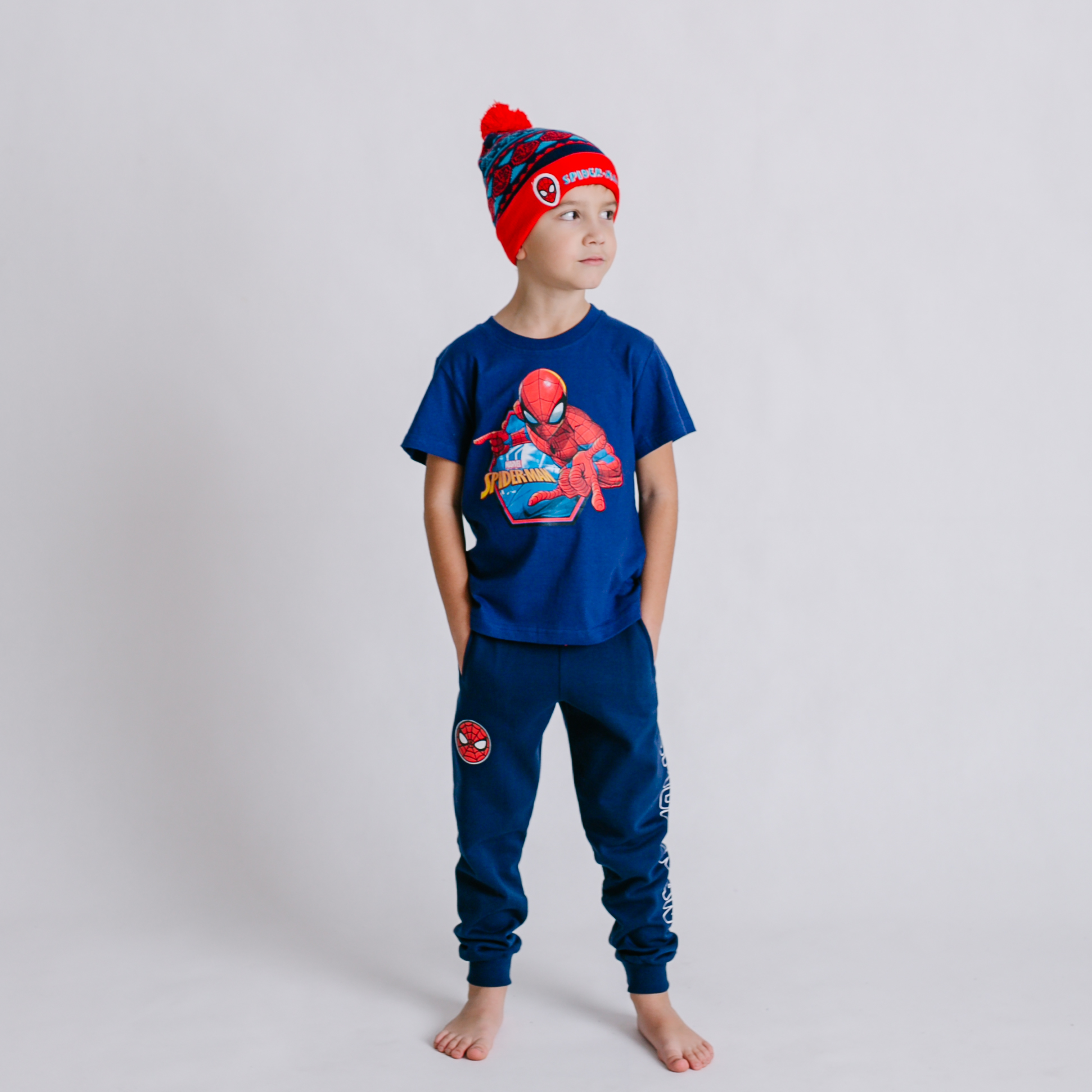 Tepláky Spiderman modré Veľkosť: 134