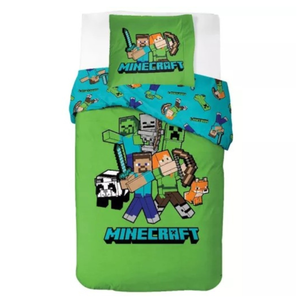 Bavlnené posteľné obliečky Minecraft Classic Crew obojstranné