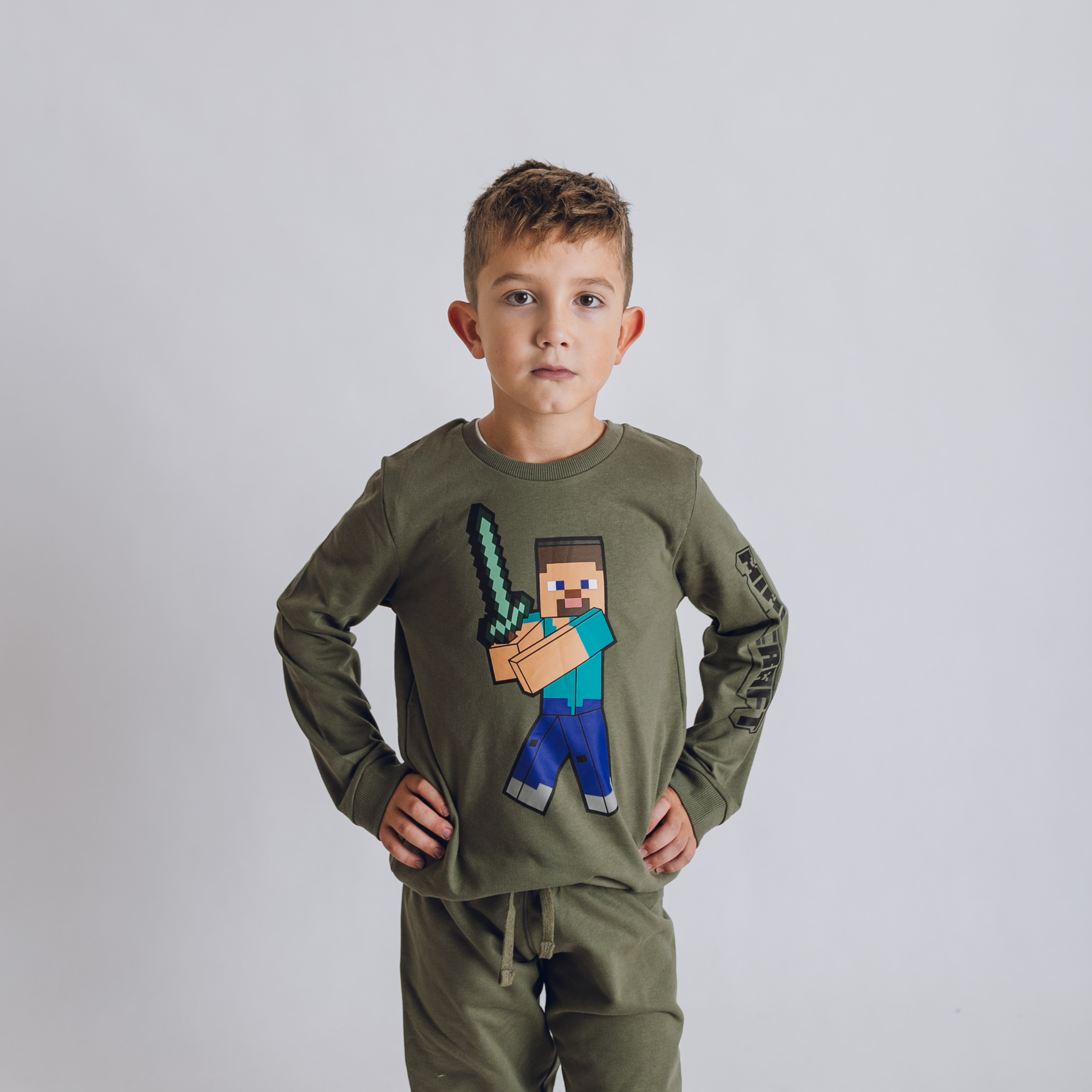Mikina Minecraft Steve Veľkosť: 152