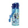aluminium pop up bottle with strap 730 ml bluey (2)