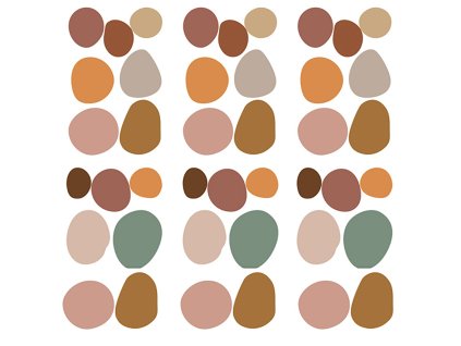 Nálepky na stenu do detskej izby - Boho bodky