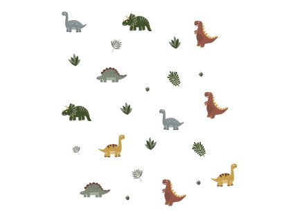 Nálepky na stenu do detskej izby - Mini Dinosauri