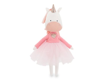 Plyšový jednorožec Daphne 34 cm – modré šaty