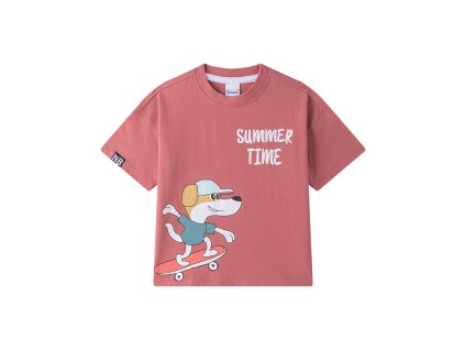 Štýlové detské tričko „Summer Time“ s veselou potlačou – 100 % bavlna, krátky rukáv