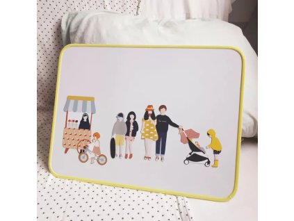 Magnetická tabuľa na kreslenie a písanie Ma Cabane À Rêves® – zelená Anis | Detská kreatívna tabuľa 30x40 cm
