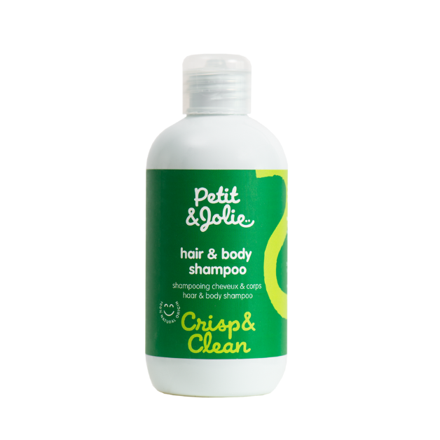 Petit & Jolie Baby Šampón na vlasy a telo – Prírodný, pre Bábätká, Vegánsky, Jojoba