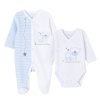Novorodenecká súprava – Body a pyžamko s medvedíkom, modrá