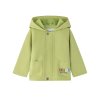 Detská vetrovka s kapucňou – zelená, 100 % bavlna, „Enjoy All Day“