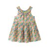 Detské letné šaty s farebným srdiečkovým vzorom – 100% bavlna