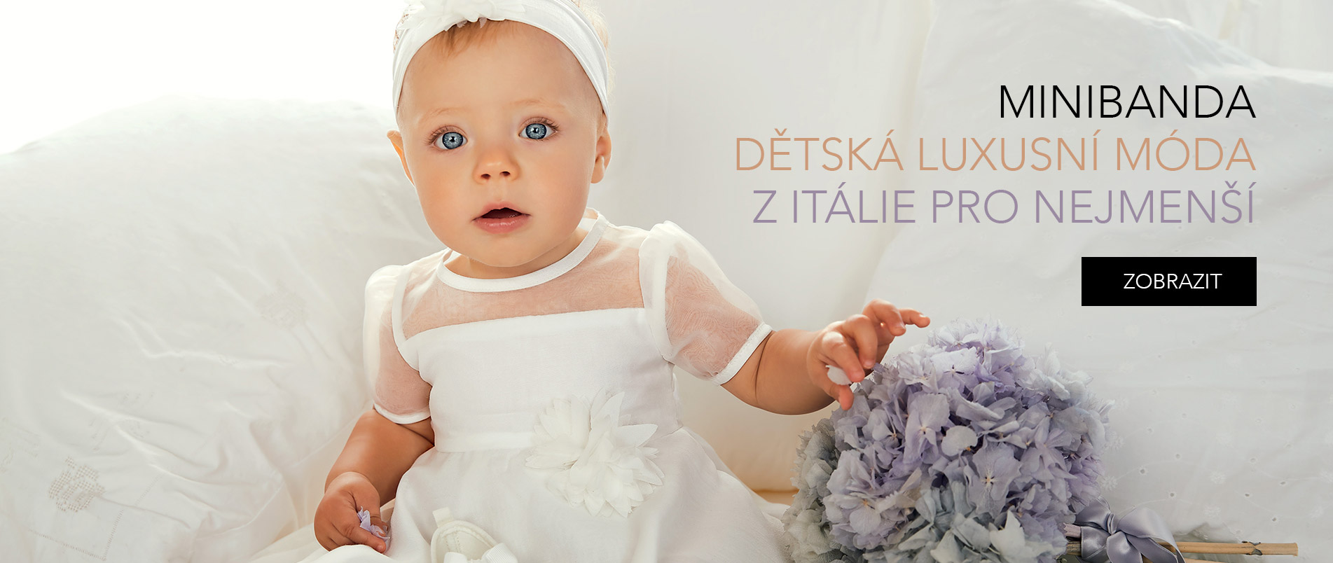 Hlavní banner dívky MINIBANDA