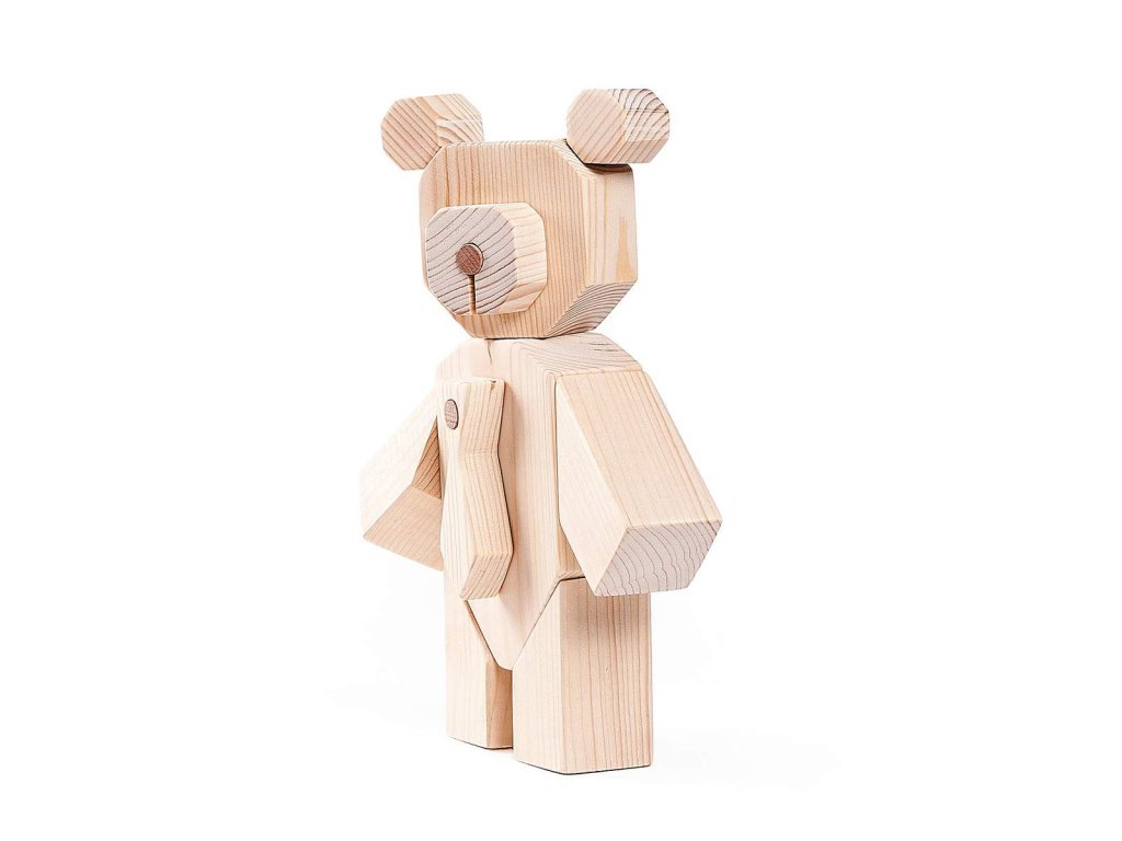 Dřevěný medvídek Bare Wood