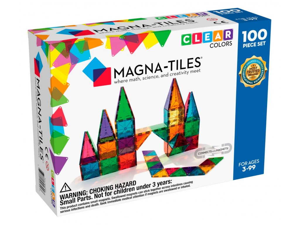 Magna Tiles - Průhledná (100ks)