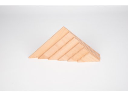 Přírodní panel trojuhelník (6 ks)