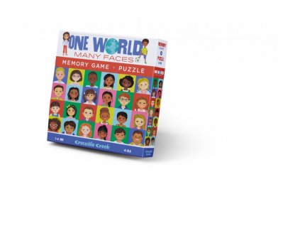 Puzzle a paměťová hra - Tváře světa (48 ks)