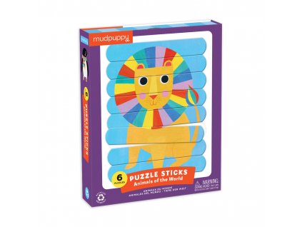 Puzzle Sticks - Zvieratá sveta (24 dielikov)