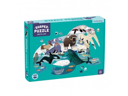 Tvarované puzzle - Arktický život (300 ks)