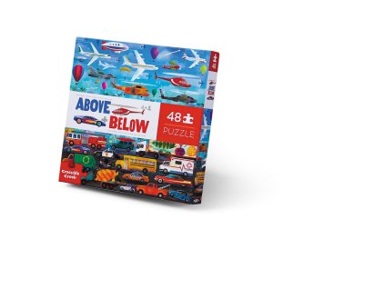 Puzzle Nahoře a dole - Dopravní prostředky (48 ks)