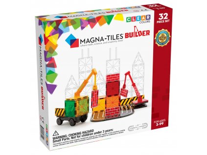 MagnaTiles CC BUILDER 32pc Carton Front Angle