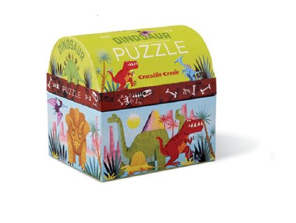 Puzzle mini truhla - Dinosauři (24 ks)