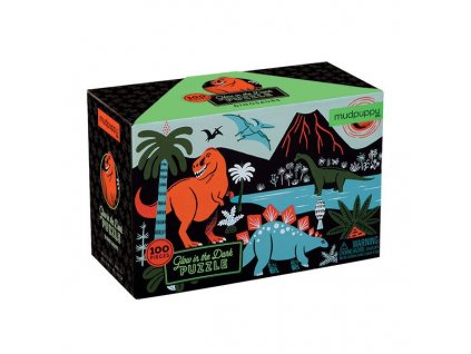 Svietiace puzzle - Dinosaury (100 dielikov)