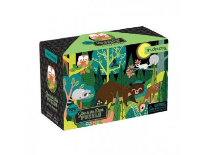Svítící puzzle - V lese (100 ks)