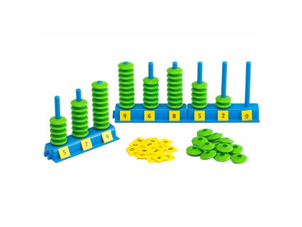 Počítej a umísti válečky (Place Value Abacus)