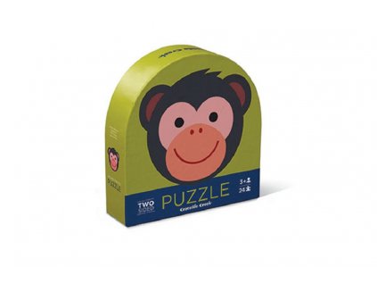 Puzzle obojstranné - Priatelia opice (24 dieikov)