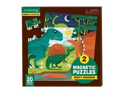 Magnetické puzzle - Dinosaurus (2x20 ks)