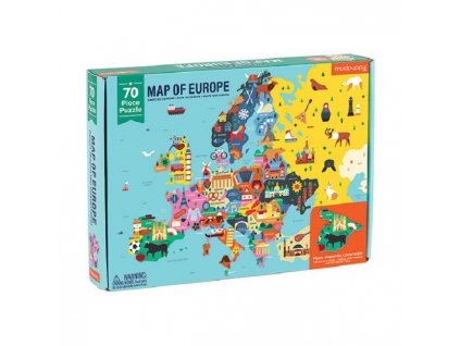 Geography Puzzle - Mapa Evropy ( 70 ks)