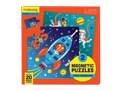 Magnetické puzzle - Vesmír (2x20 dílků)