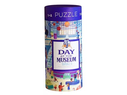 Puzzle tubus - Deň v múzeu Vesmír (72 dielikov)