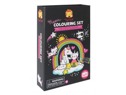 Neonový set na vybarvování - Jednorožec & přátelé