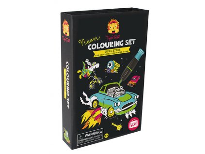 Neonový set na vybarvování - Hvězda silnic