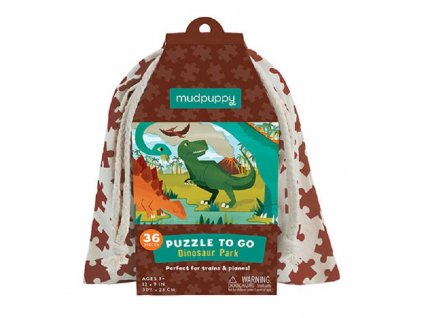 Puzzle na cesty - Dinosauří park